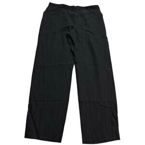 Giorgio Armani Dress Pants Trousers Metallic Pin Stripe Womens 14  IT 48 Black